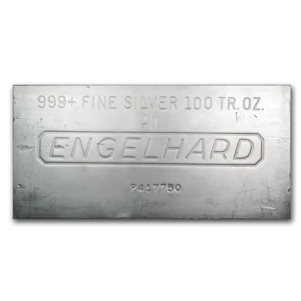 100 oz Silver Bar – Engelhard - Image 3