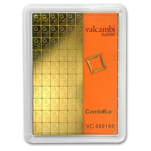 100 x 1 gram Gold Valcambi CombiBar™ (In Assay) best of 2025 - Image 3