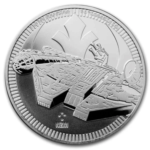 100 Coins(4 Tube) 2021 1 oz Niue Silver Star Wars Millennium Falcon Coin
