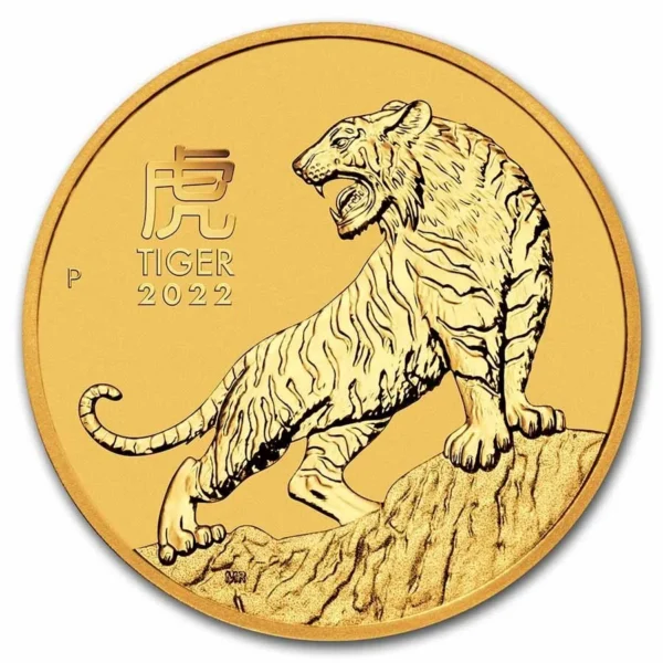 2022-P Australia 1 oz Gold Lunar Tiger BU (Series III)