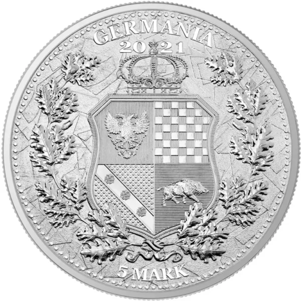 (50 coins) 2021 Germania Mint 1-oz Silver Allegories — Germania & Austria Gem BU - Image 2