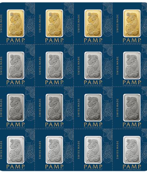 Multigram Metal Portfolio – 16x 2.5g Gold, Silver, Platinum, Pd