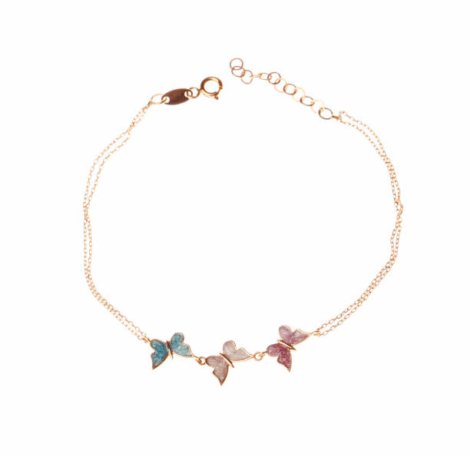 Petit Papillon Bracelet – Rhodium-Plated Sterling Silver Butterfly