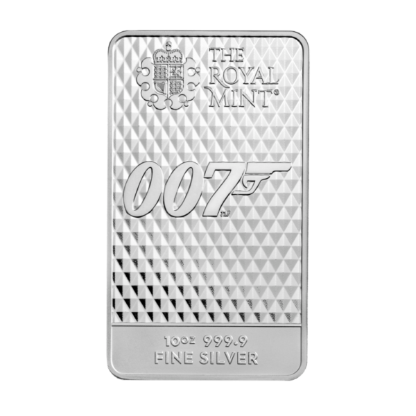 James Bond Diamonds Are Forever Minted 10oz Silver Bar - Image 2