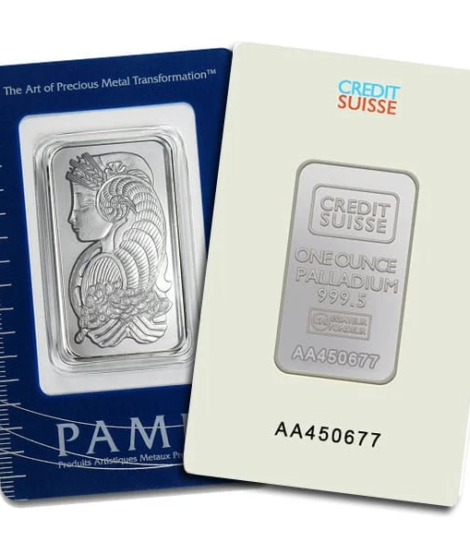 Palladium Bar – 1oz .9995 LBMA Fine Bar Sealed, IRA Eligible